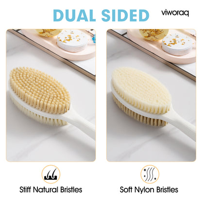 viworaq 19'' Bath Brush for Shower Detachable